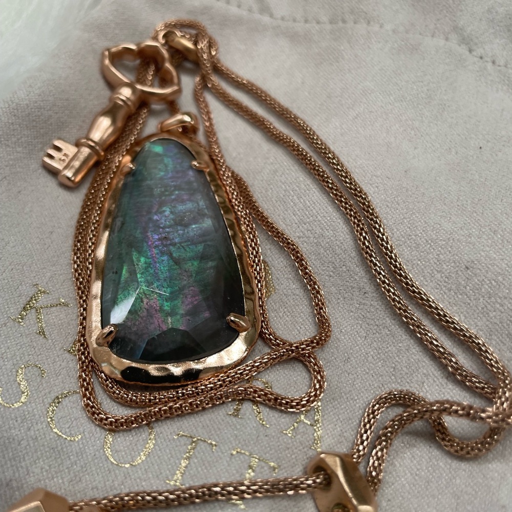 Kendra Scott Saylor Gray Illusion Pendant